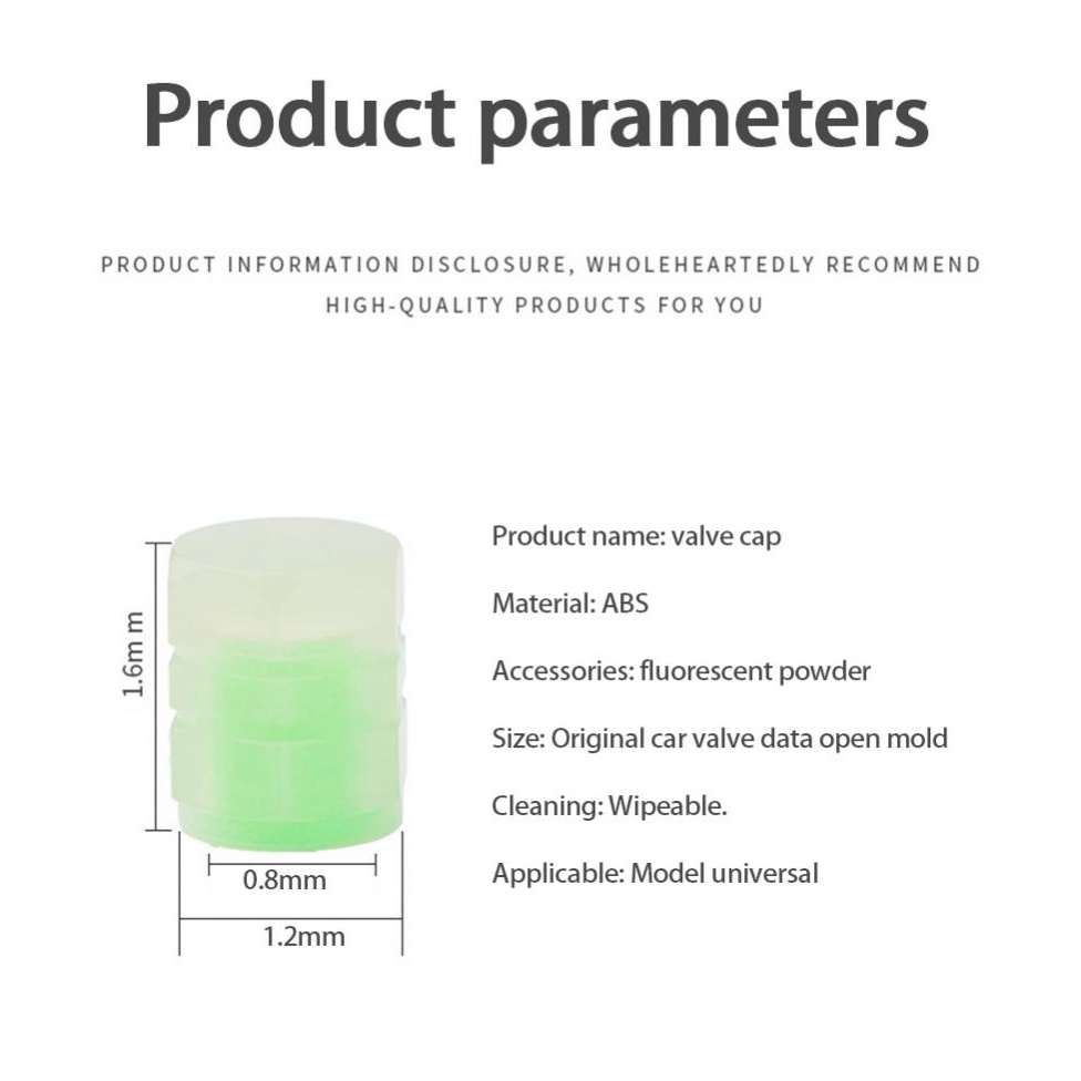 Tutup Pentil / Hijau Glow Malam Hari Neon Tutup Pentil Ban Mobil Motor Sepeda