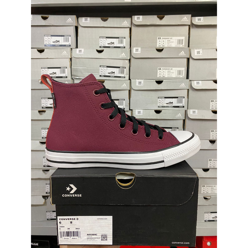 Converse Chuck Taylor All Star HI Dark Beetrot A03264C Men Women / Unisex Shoes Original