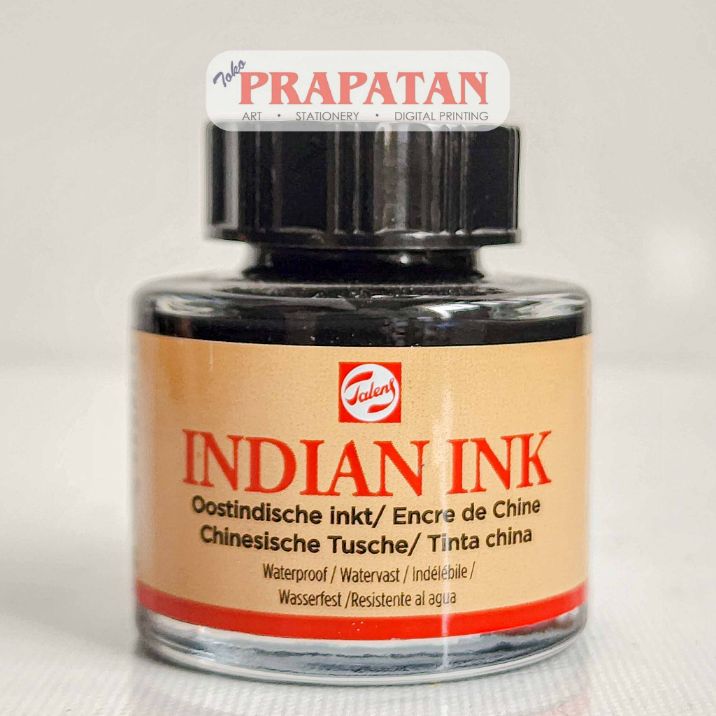

Tinta India Ink Talens 30ml | Tinta China | Chinese Ink | Tinta Kaligrafi