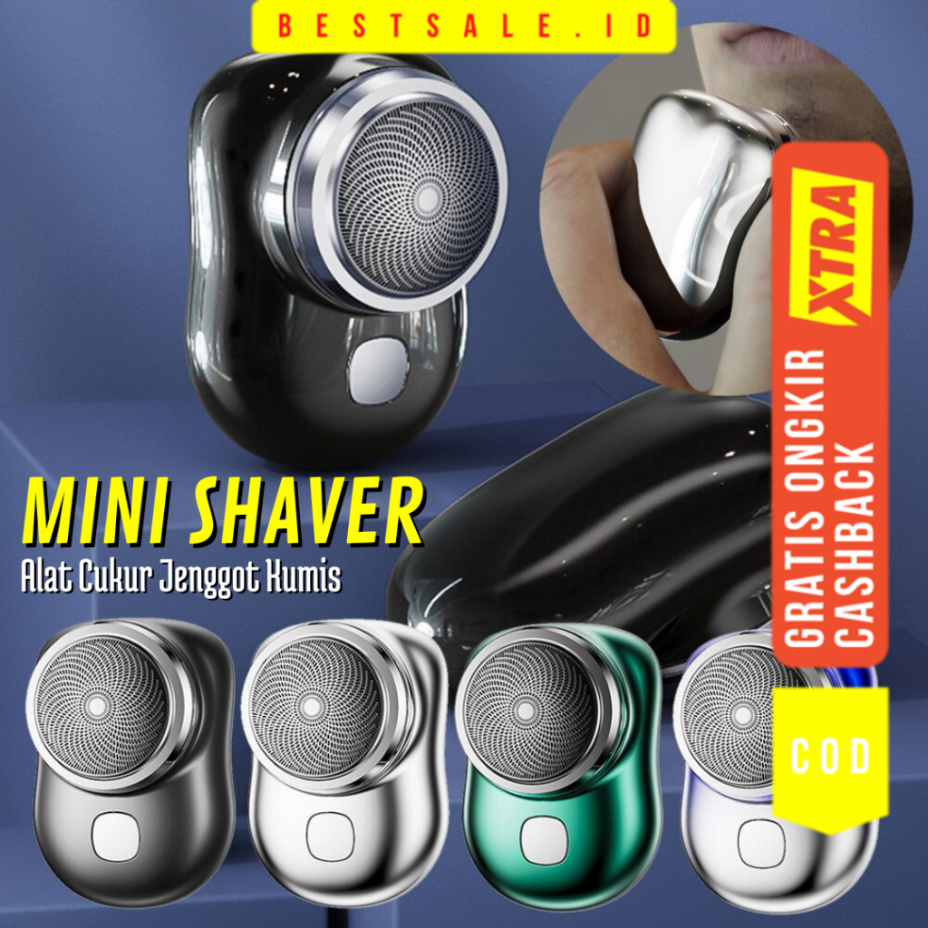 Mini Shaver V3 - Alat Cukur Jenggot Kumis Portable USB