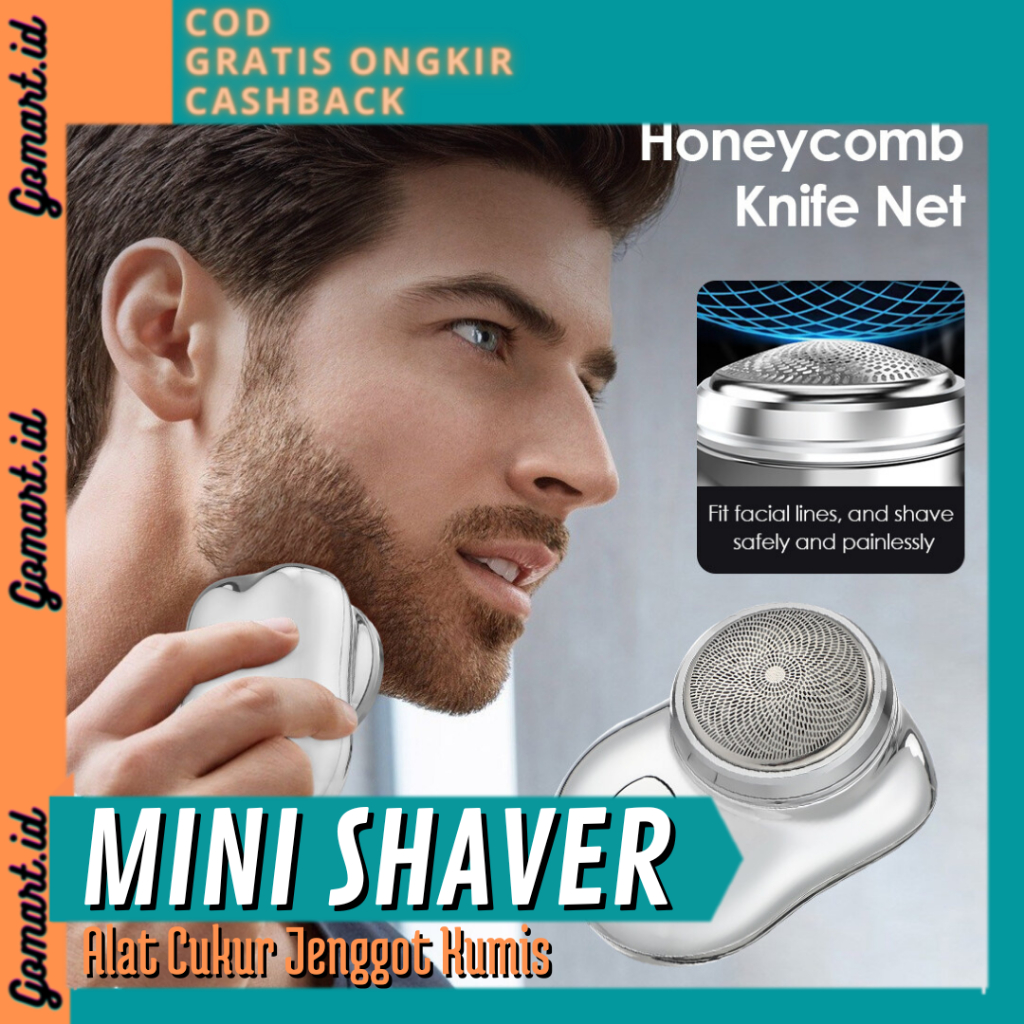 Mini Shaver V3 - Alat Cukur Jenggot Kumis Portable USB