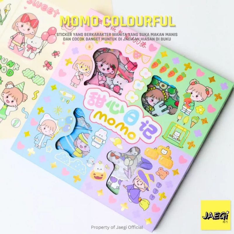 

Sticker Momo Motif Kartun Lucu Anti Air Dekorasi Handbaook Scrapbook DIY JM