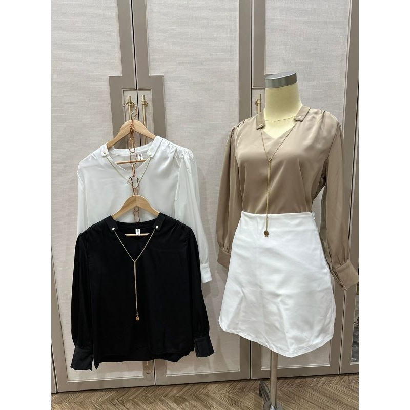 Kemeja kantor wanita blouse wanita kemeja korea blouse korea fashion korea kemeja cantik premium kem