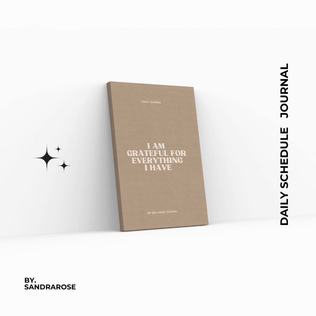 

BUKU JURNAL / JOURNAL BOOK/ DAILY SCHEDULE JOURNAL/ WELLNESS JOURNAL / PLANNER BOOK/ GRATITUDE JOURNAL/ BUKU PERENCANAAN/ PLANNER/ BUKU SCHEDULE