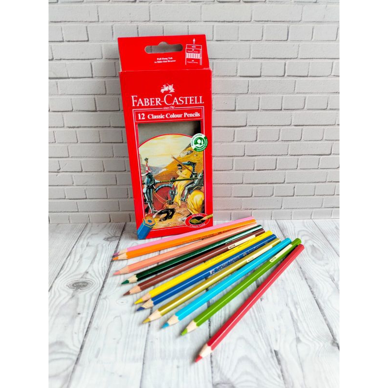 

Pensil warna Faber-Castell Classic Panjang ( perpack 12 warna )