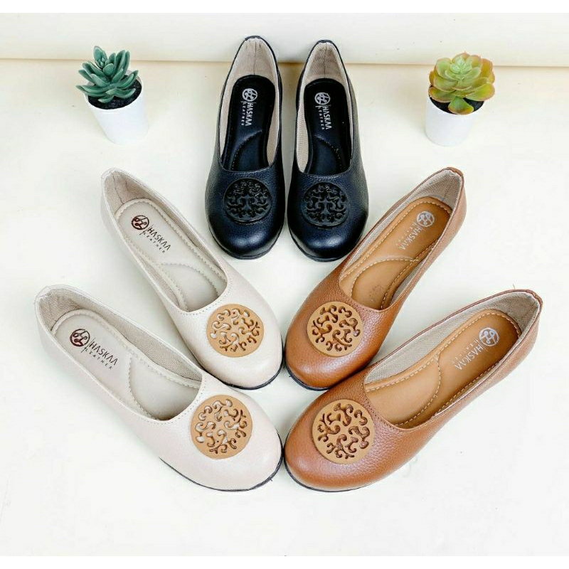 Sepatu Flatshoes Kulit Sapi