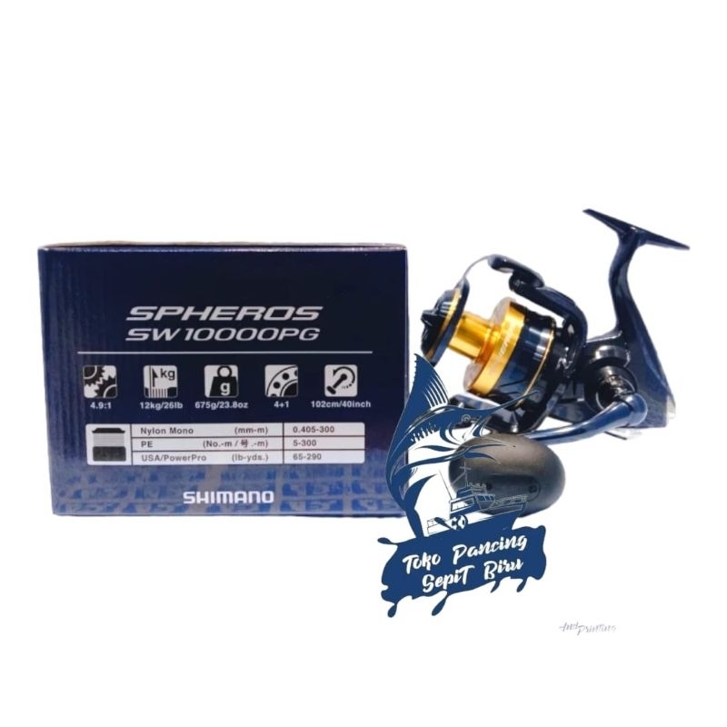 Reel Spinnjng SHIMANO SPHEROS SW 10000PG NEW 2022