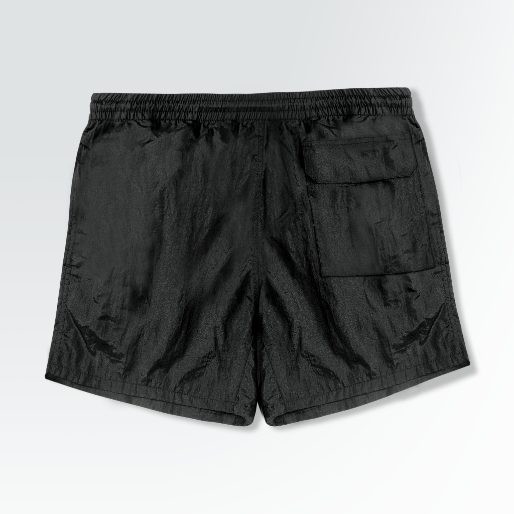 Orca Boardshort Celana Pendek Crinkle Pants Black