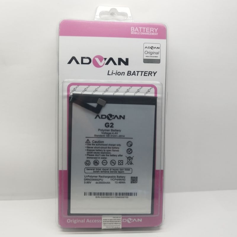 BATERAI BATRE ADVAN G2 I55C G3 PRO 2020 G3 HARMAN CARDON 6001 ORIGINAL