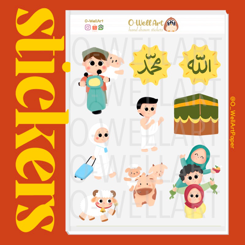 

Stiker Hari Raya Idul Adha - Sticker Journaling -Stiker Islam