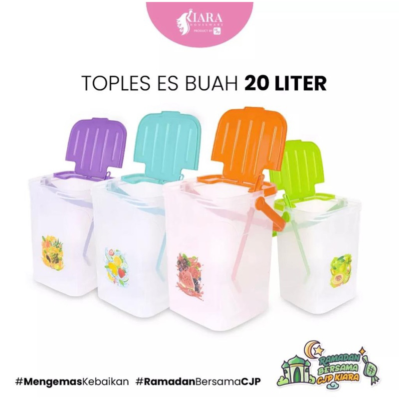 Toples Es Buah 20 Liter + Gayung Kiara
