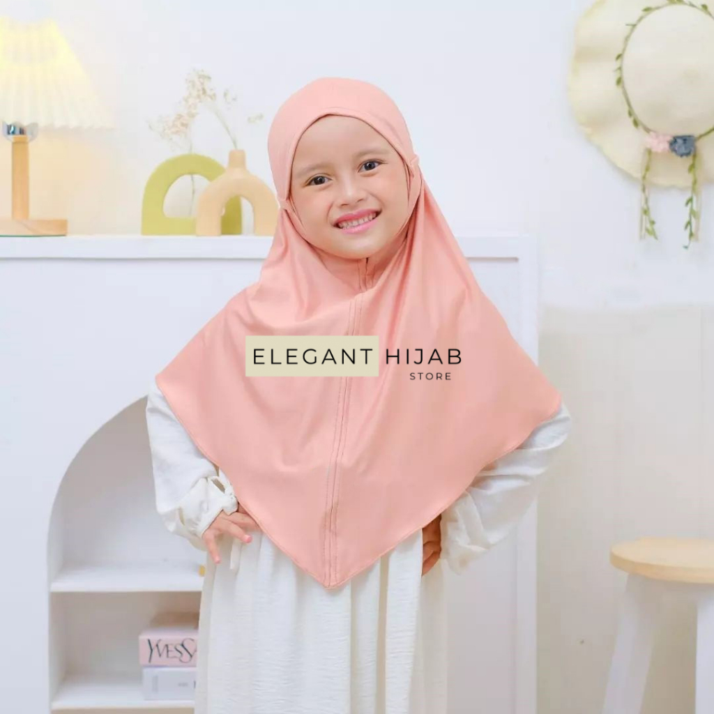 Hijab Bergo Anak ( 5-10 th ) Spandex Jersey Premium I Bergo Anak Remaja