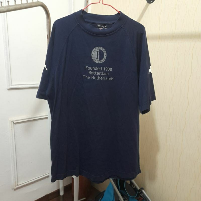 kaos bola tshirt feyenoord x kappa vintage original