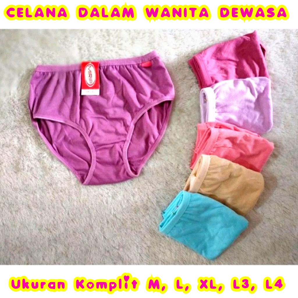 12pcs Celana Dalam Wanita Dewasa  MERK MIRIP