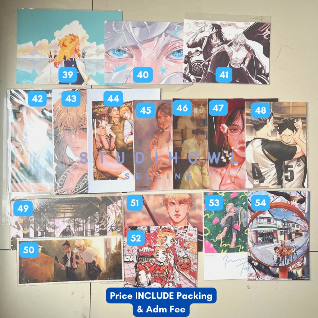 [READY STOCK] POSTCARD 2 [READY STOCK] POSTCARD 3 HEEMON HUEGA FANARTIC MMMIAA__ SAE DISERIES 6BAJI 