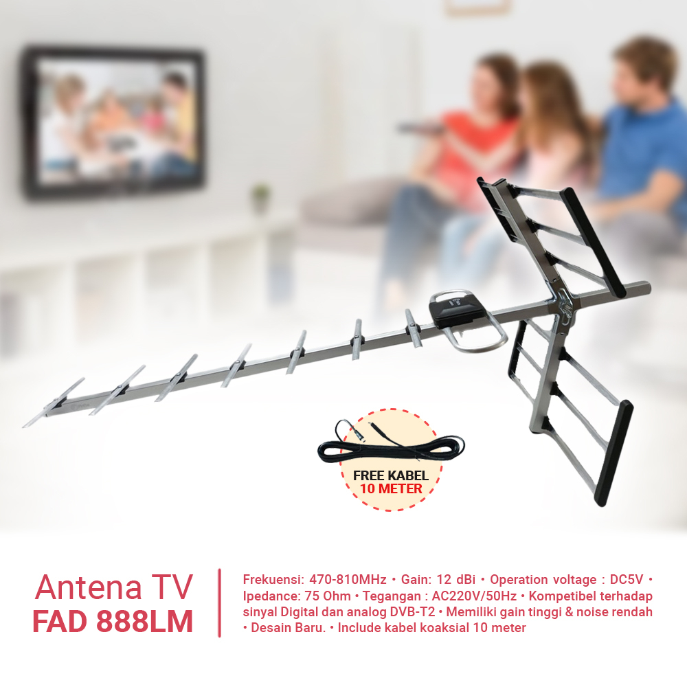 ANTENA TV Digital Remote Controlled Type FAD-888LM