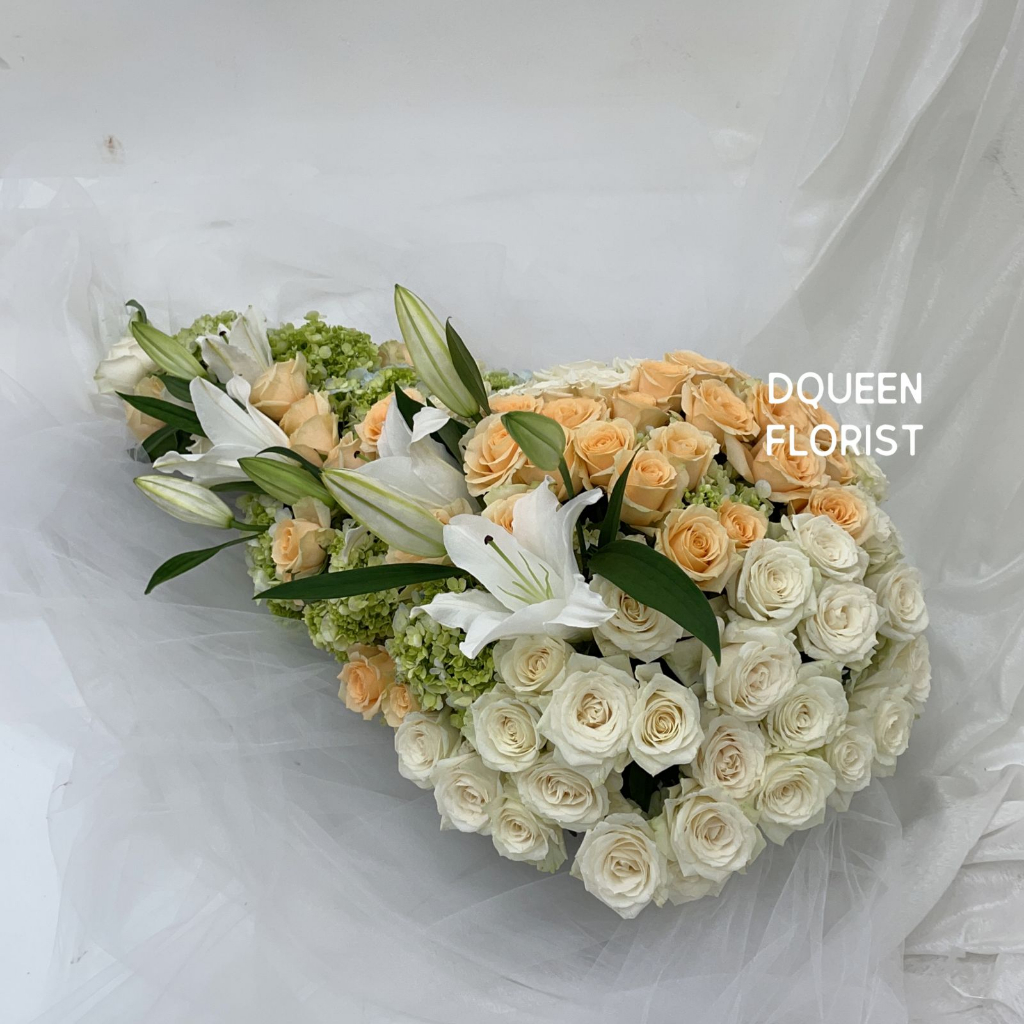 Dqueen Florist - Bunga Peti Dukacita Belasungkawa