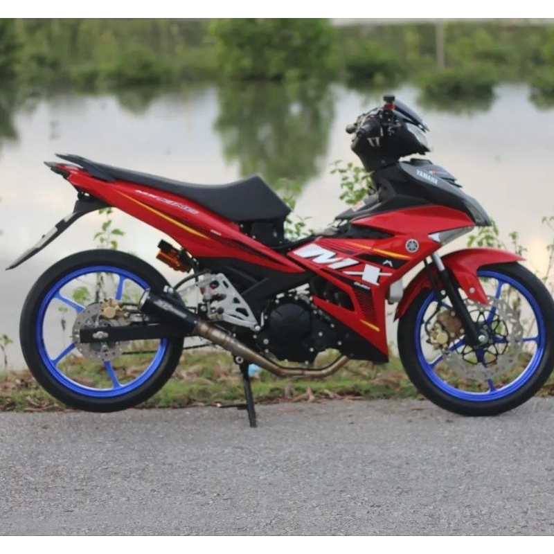 Striping Lis Stiker Yamaha new mx king 2022 2023 merah sticker mx king 2022 2023 merah