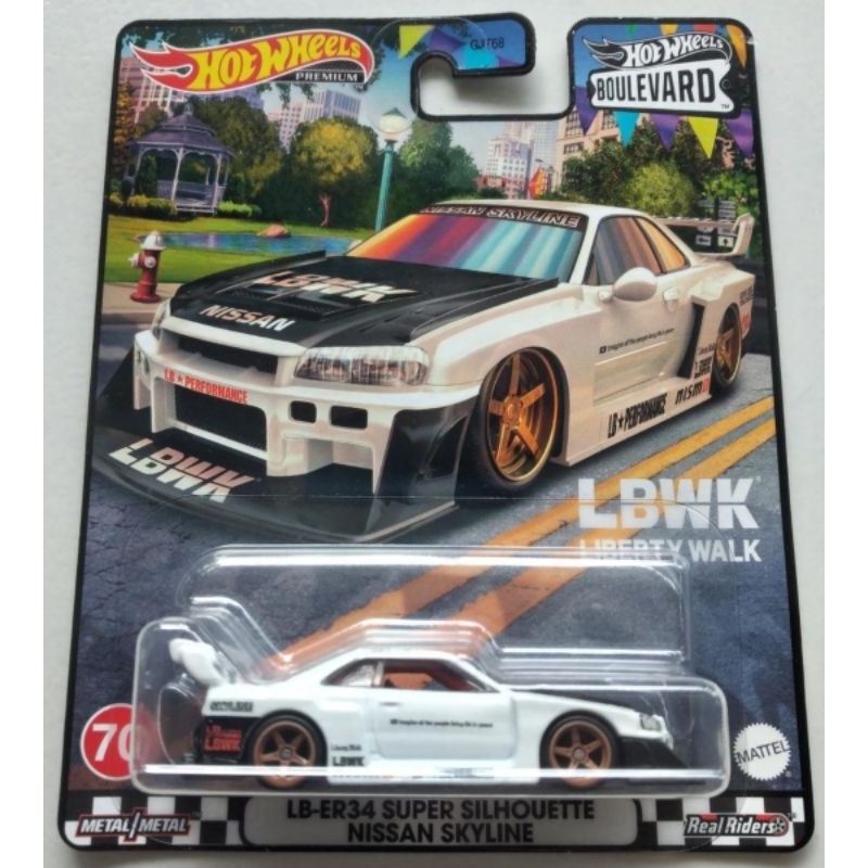 hotwheels premium LB-ER34 SUPER SILHOUETTE NISSAN SKYLINE