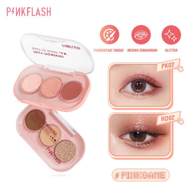 PINKFLASH PinkDessert Pink Dessert Eyeshadow Palette 12 Color Shade Waterproof Eye Shadow