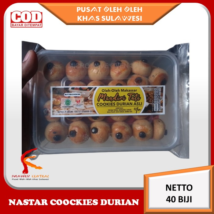 

Kue Kering Nastar Cookies Durian Asli MANDIRI TATI Khas Sulawesi