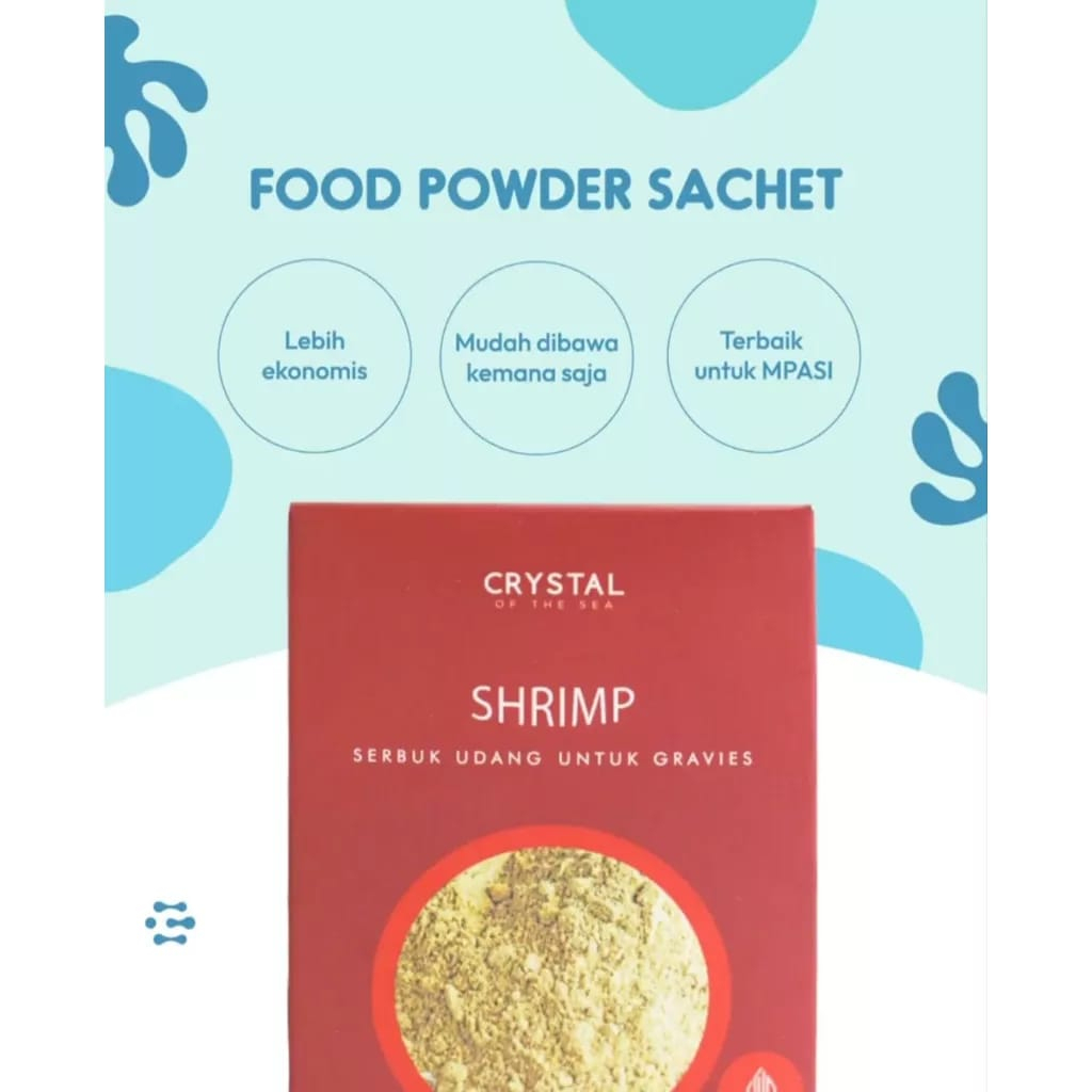 Crystal of the Sea - (20GR) / Kaldu MPASI  - Brown Anchovy Food Powder / White Anchovy Powder / Shrimp Food Powder /Gabus Food Powder