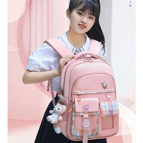 MOEZHA TAS _ Tas Sekolah Anak (RANSEL MIKA) Sekolah Dasar (SD) Smp Sma Tas Kartun Anak Laki dan Perempuan Ransel anak Sekolah Ransel Sekolah Anak Perempuan Tas Sekolah Anak Anti Air Model Korea Import Tebal Tas Ransel Sekolah Anak Perempuan