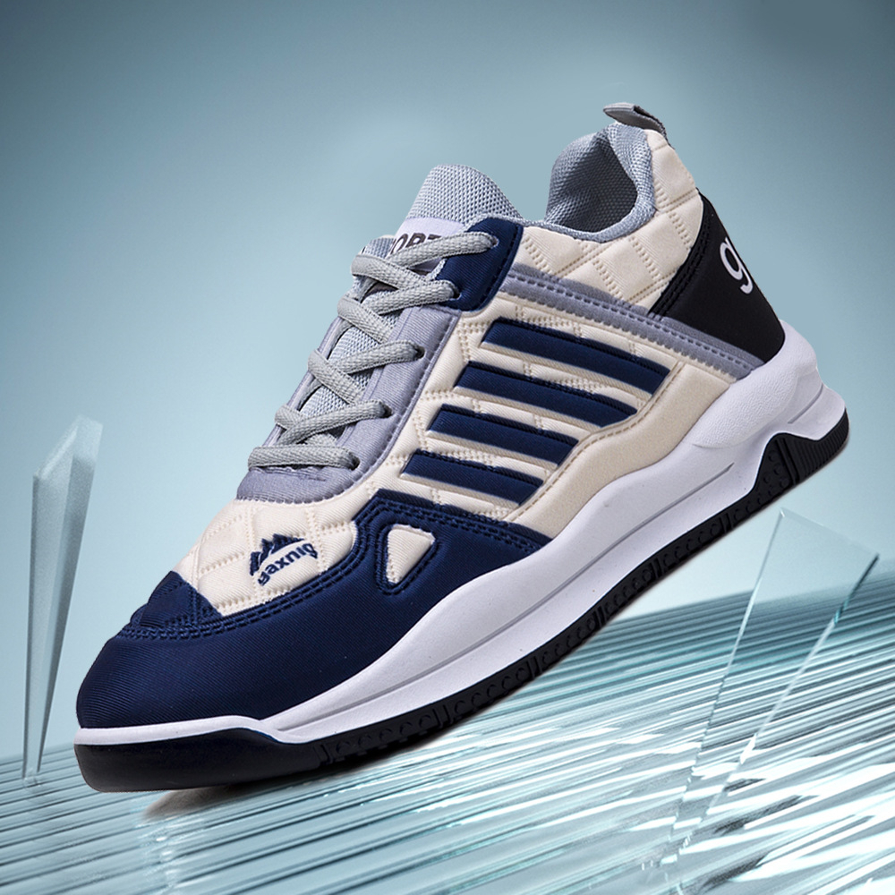 Leedoo Sepatu import Pria Sepatu Sport Pria Jogging Running Shoes Sepatu Kerja Fashion Casual Putih Navy