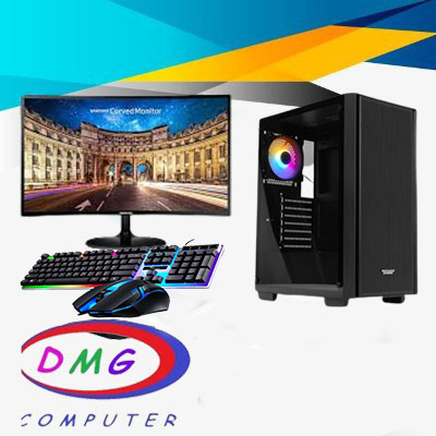 PC Gaming Lengkap Intel i3 10105F Generasi 10  SSD 128GB lengkap LED 24 inc Keyboard Mouse GAMING