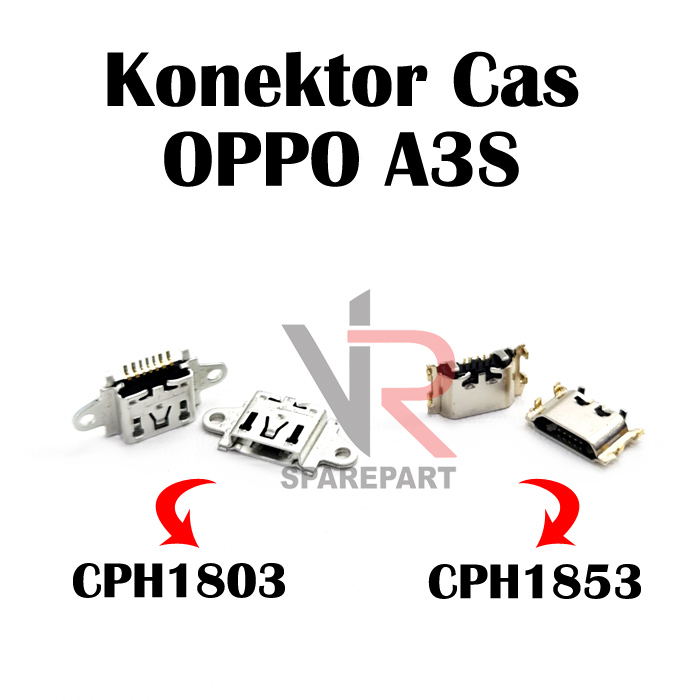 KONEKTOR CAS OPPO A3S/A5/F7/F9 CONNECTOR CHARGE / CHARGER