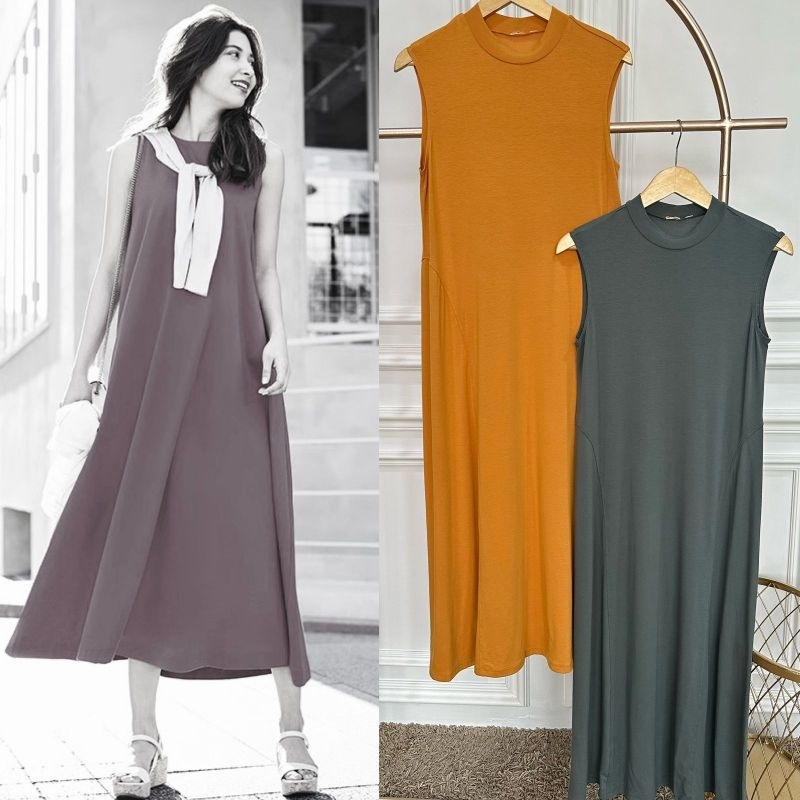 Unq cotton maxy simple dress