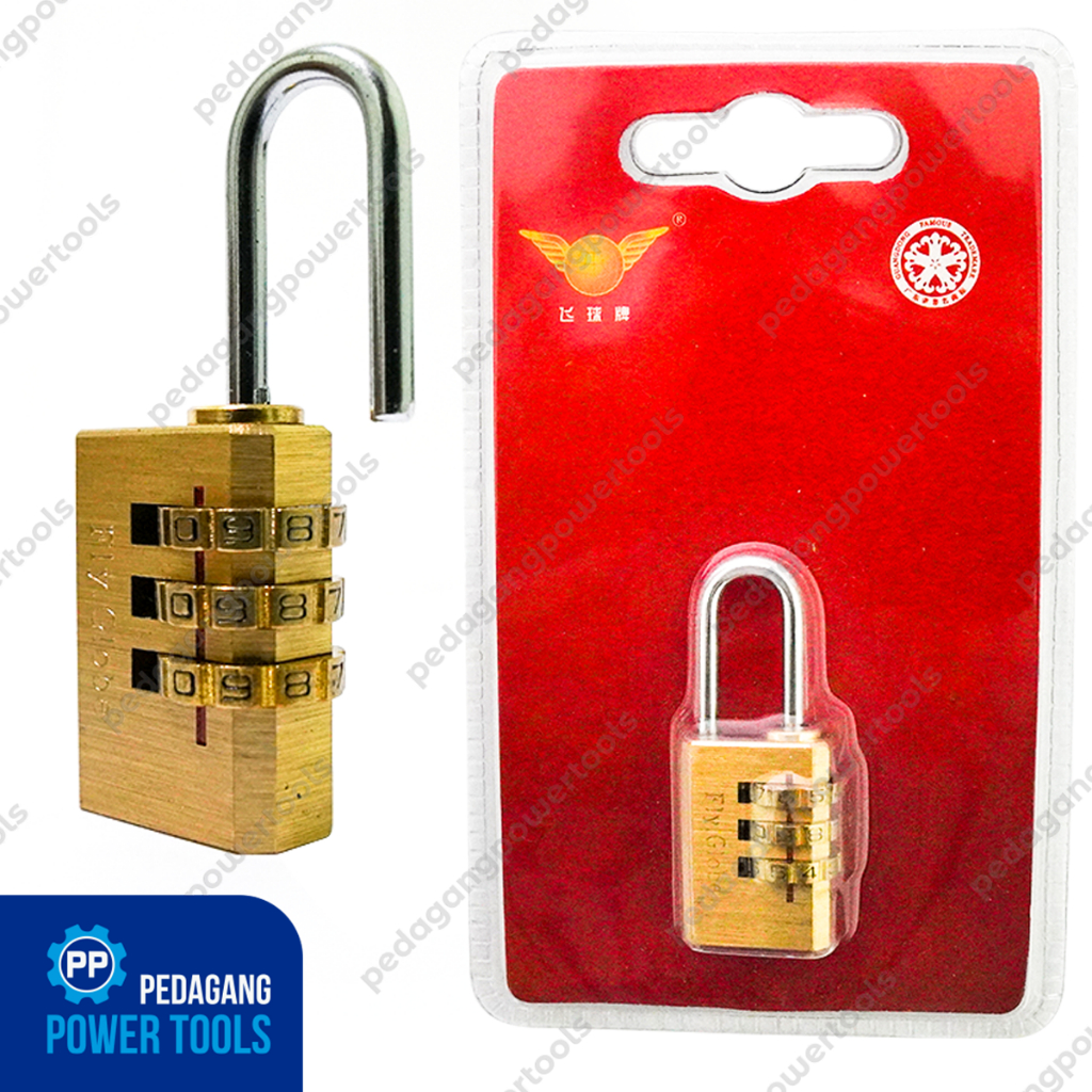 Gembok Angka 3 Digit Samping Kombinasi Kunci Tas Koper Travel Padlock