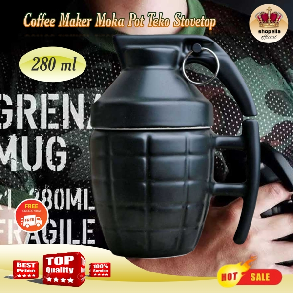 Gelas Mug Model Granat Tangan Gelas Unik Granat 280 ml