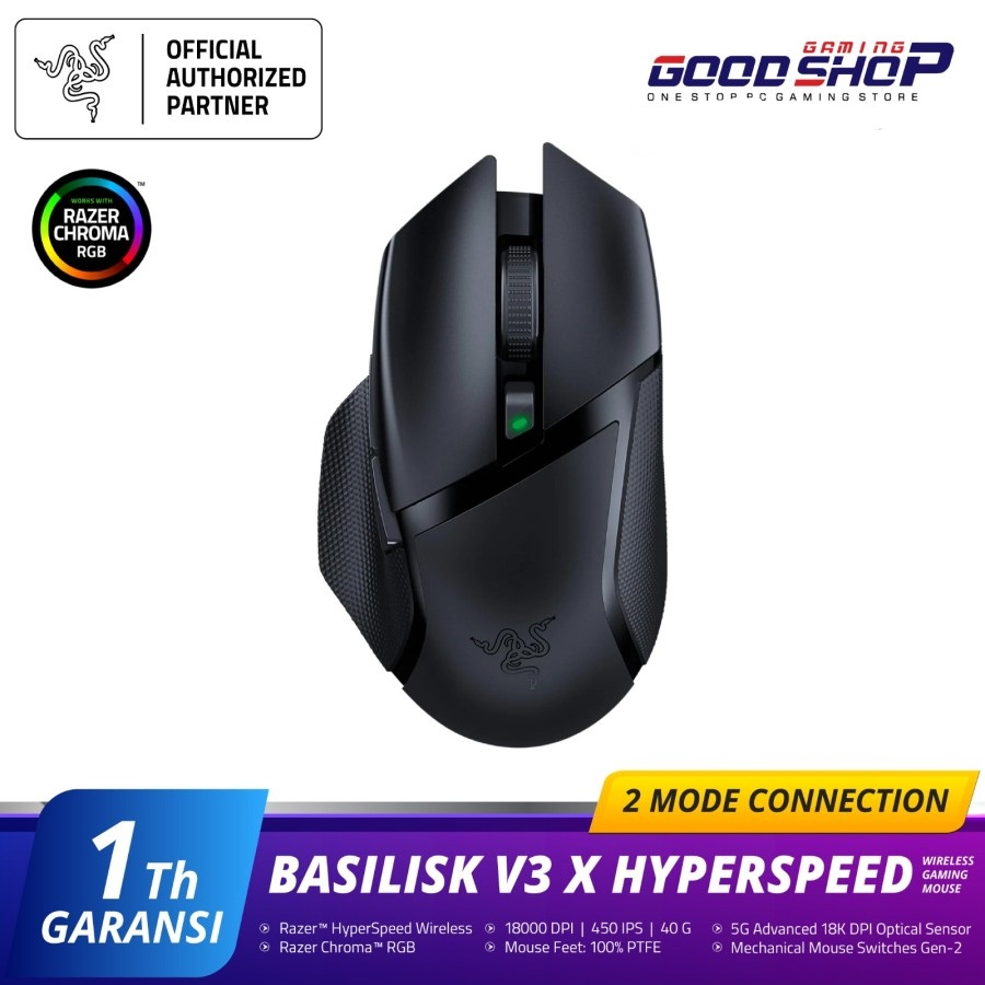 Razer Basilisk V3 X HyperSpeed - RGB Wireless Gaming Mouse