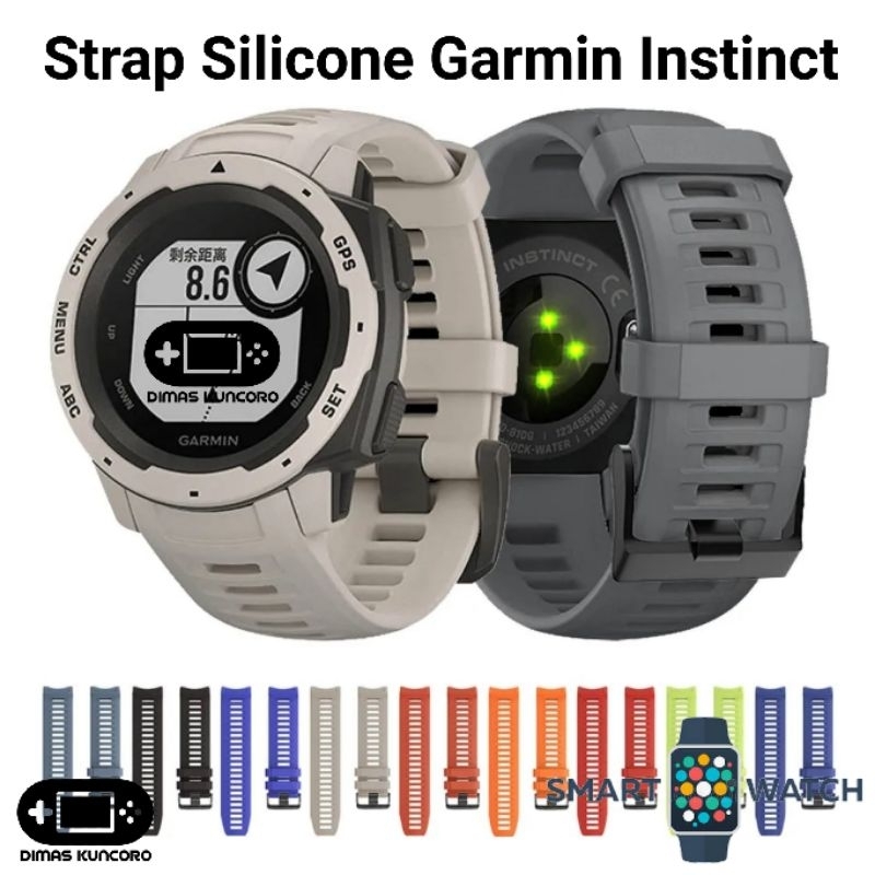 Strap Silicone Garmin Instinct silikon 1 2 e 45mm amoled solar tactical crossover smartwatch silicon