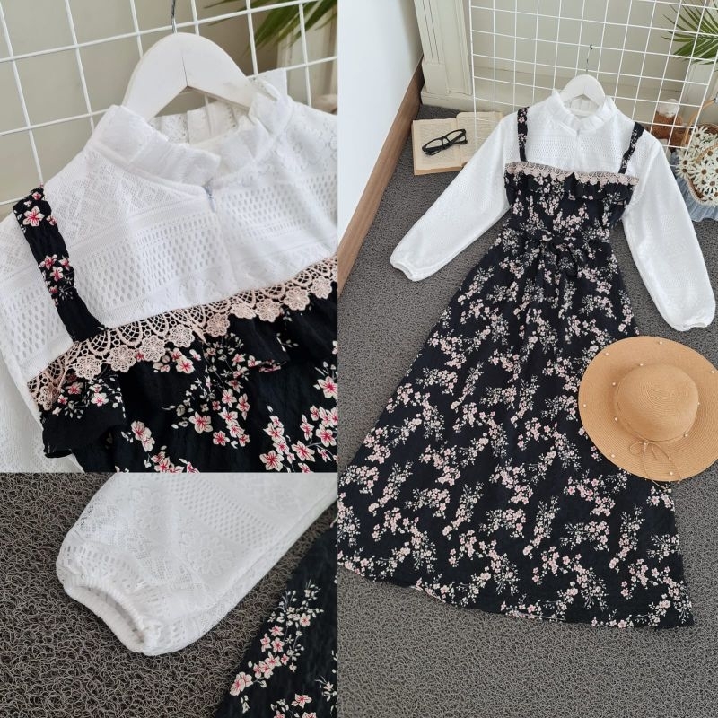 DRESS FELICE CRINKLE BRUKAT, MAXY DRESS