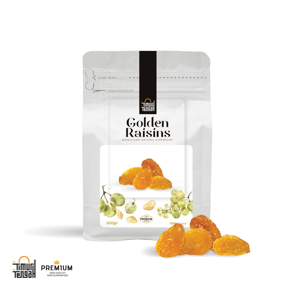 

Timur Tengah Kismis Golden Raisins 500 gr Premium Original High Quality