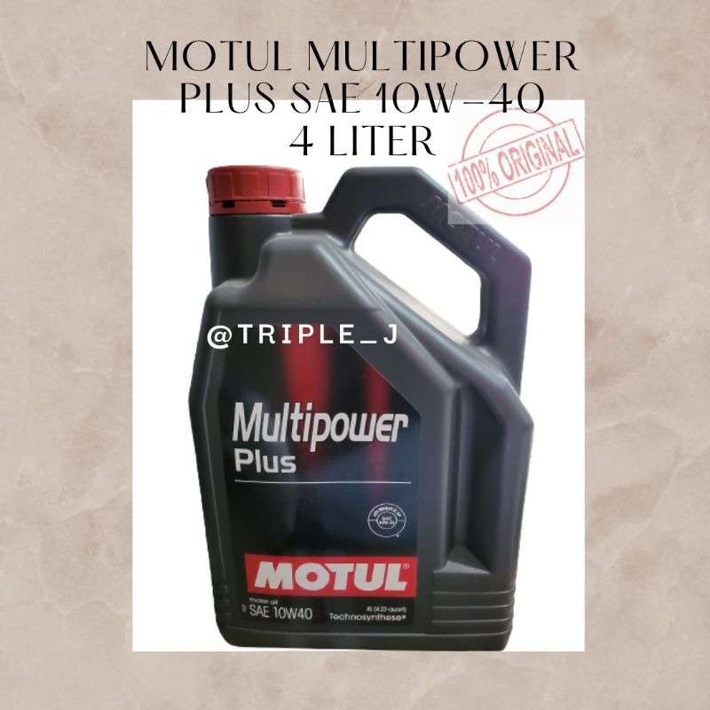 MOTUL MULTIPOWER PLUS SAE 10w-40 4 Liter -OLI MESIN MOBIL-