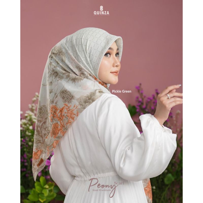 Segiempat Quinza *Peony Scarf*