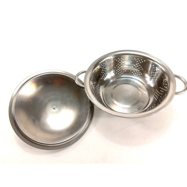 Bakul Tempat Nasi Sangku Stainless Steel + Tutup 24 cm Calypso