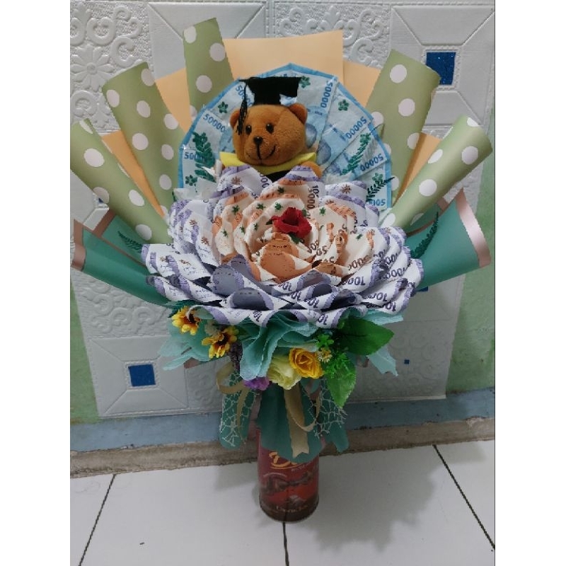 money bouqet/buket uang/buket boneka/buket bunga/buket mawar uang/buket ulang tahun