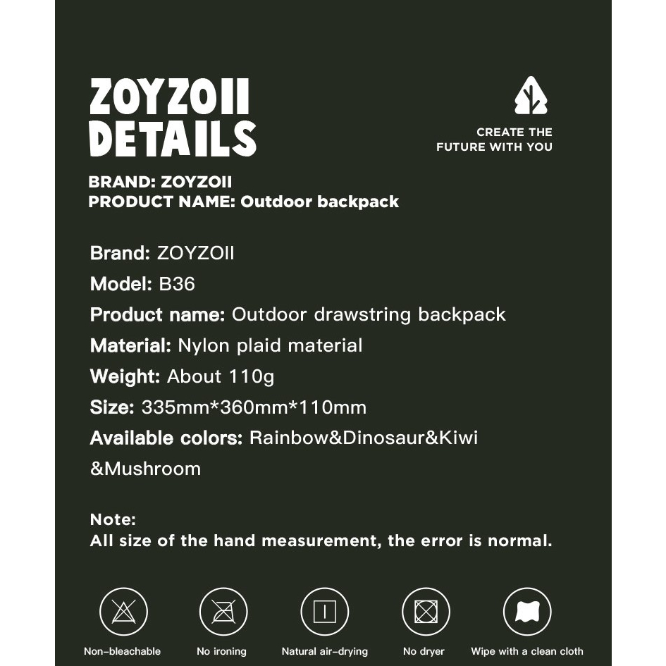 RANSEL ZOYZOII B36 OUTDOOR BACKPACK TAS SEKOLAH