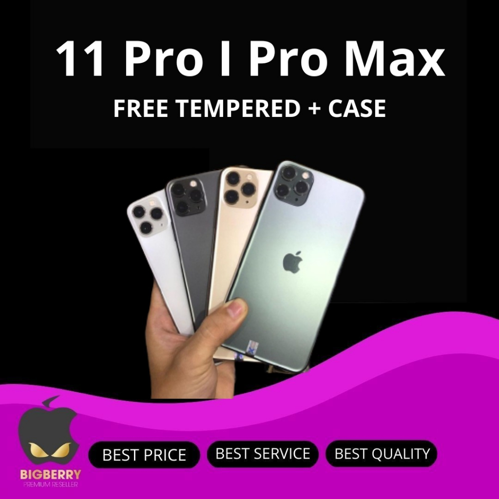 Jual Apple iPhone 11 Pro I Pro Max 512GB 256GB 64GB Midnight Green Gold  Silver Space Gray Grey 512 256 64 GB Second Shopee Indonesia