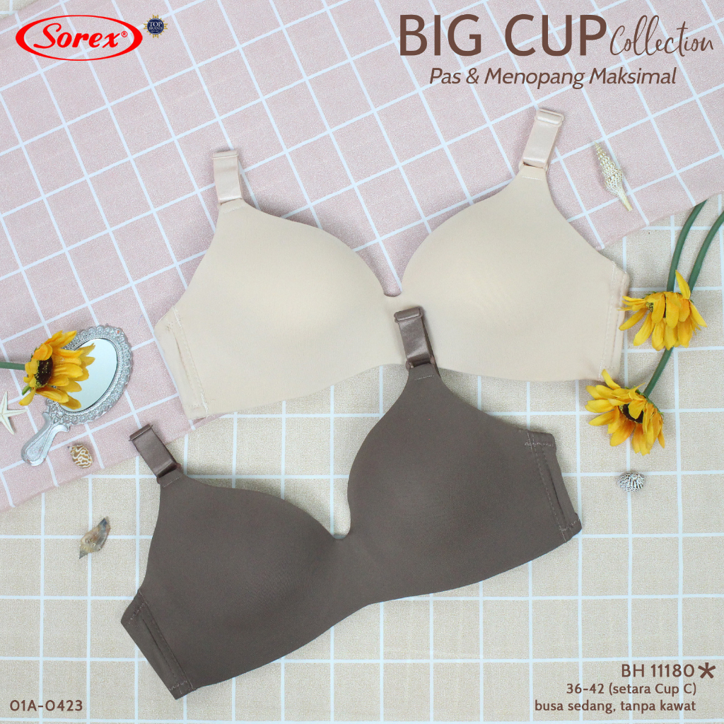 Bra BH Tanpa Kawat 11180 Sorex (Big Cup)