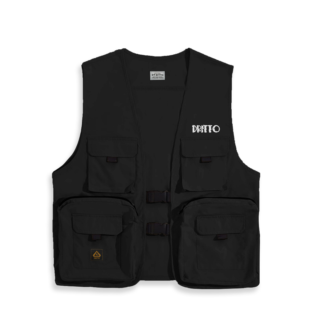 Dritto Vest - Rompi &quot;CORATO&quot; Vest Unisex - Hitam