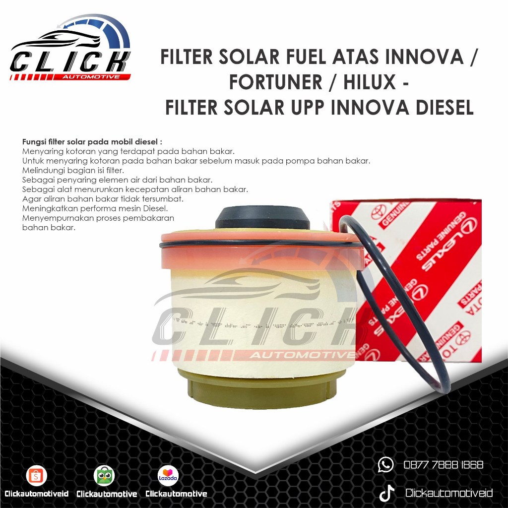 FILTER SOLAR FUEL ATAS INNOVA / FORTUNER / HILUX - FILTER SOLAR UPP INNOVA DIESEL