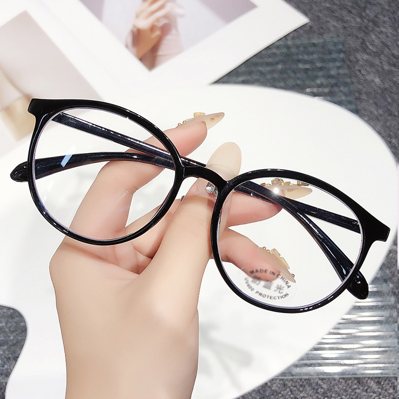 Kacamata Transparan Kaca mata Anti radiasi Fashion Optik Cahaya Anti-Biru Plastik HD Ultra-ringan Lensa -SG