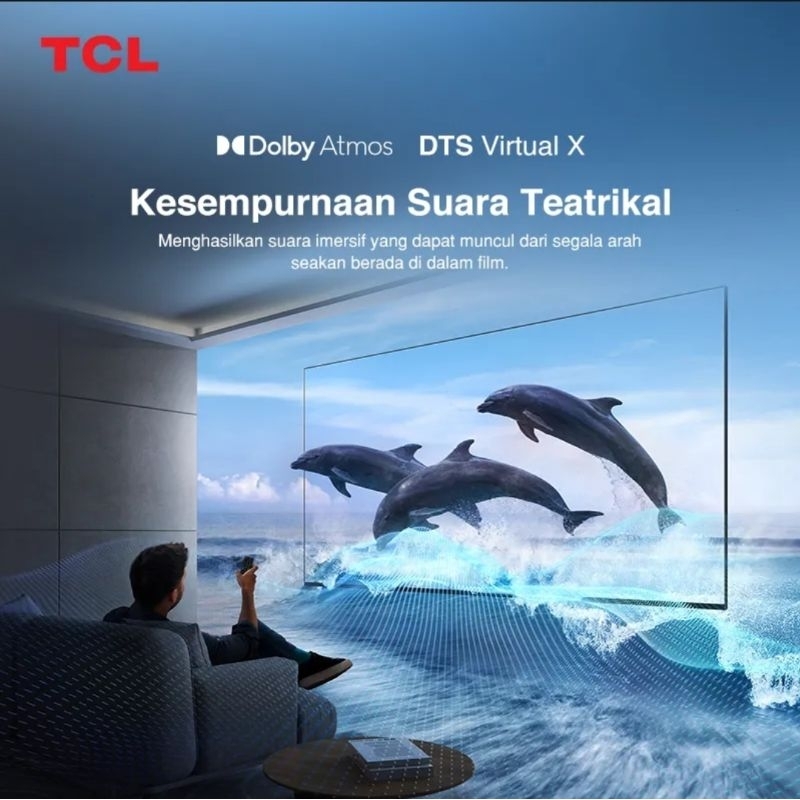 TCL 43Q6 Smart TV 43 Inch QLED Google TV 4K UHD Garansi Resmi