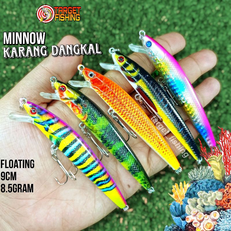 Minnow Ikan Karang 9cm 8.5gram - Umpan Casting Ultralight Lure Karang Dangkal / Pantai / Tambak