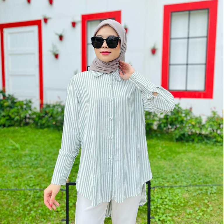 Radwah - Shabir Top Stripe - Atasan Wanita